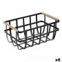 Panier Multi-usages Confortime Noir 36 x 22 x 15,5 cm (6 Unités) sur 