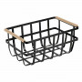 Panier Multi-usages Confortime Noir 36 x 22 x 15,5 cm (6 Unités) sur 
