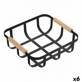 Panier Multi-usages Confortime Noir 23 x 23 x 8 cm (6 Unités) sur la 