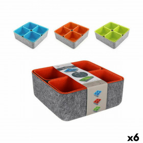 Organisateurs Confortime Feutre 25,2 x 25 x 10 cm (6 Unités) sur la c