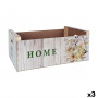 Caja de Almacenaje Confortime Sweet Home Multicolor Madera Flores 58 x