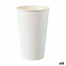 Set di Bicchieri Algon Monouso Cartone Bianco 6 Pezzi 450 ml (16 Unit