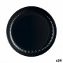Assiette plate Luminarc Cottage Noir verre 25 cm (24 Unités) sur la c