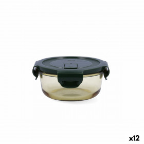 Porta pranzo Ermetico Bidasoa Infinity Rotonda 390 ml Giallo Vetro (12