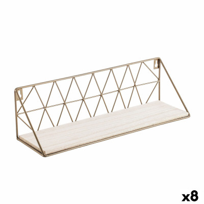 Étagère Vinthera Moa Acier Doré 40 x 12 x 12 cm (8 Unités) sur la 