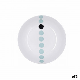 Piatto Fondo Bidasoa Zigzag Multicolore Ceramica 20 cm (12 Unità)