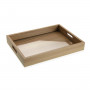 Set of trays Versa MDF Wood 30 x 5,5 x 40 cm (3 Pieces)