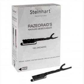 Razor Shells Steinhart Razeoraid's Disposable Black 100 Units (100 uds
