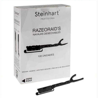 Razor Shells Steinhart Razeoraid's Disposable Black 100 Units (100 uds