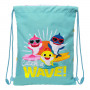 Backpack with Strings Baby Shark Surfing Blue White 26 x 34 x 1 cm