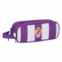 Zweifaches Mehrzweck-Etui Real Valladolid C.F. Weiß Lila 21 x 8 x 6 c