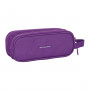Trousse Fourre-Tout Double Real Valladolid C.F. Blanc Violet 21 x 8 x 