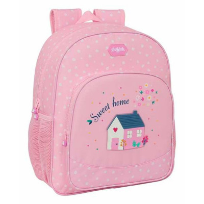 School Bag Glow Lab Sweet home Pink 32 X 38 X 12 cm
