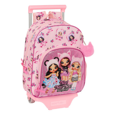 Mochila Escolar con Ruedas Na!Na!Na! Surprise Fabulous Rosa 28 x 34 x