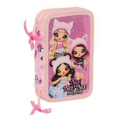 Astuccio Doppio Na!Na!Na! Surprise Fabulous Rosa 12.5 x 19.5 x 4 cm (2