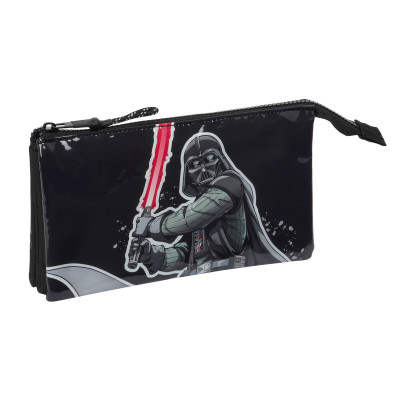 Portaoggetti Triplo Star Wars The fighter Nero 22 x 12 x 3 cm