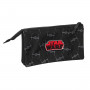 Portaoggetti Triplo Star Wars The fighter Nero 22 x 12 x 3 cm