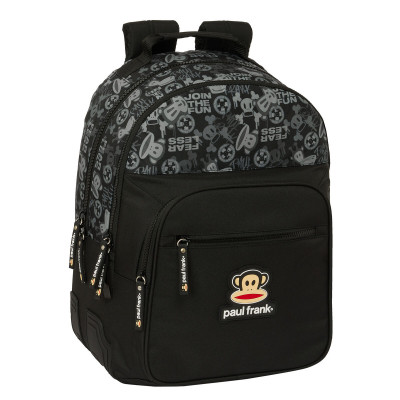 Cartable Paul Frank Join the fun Noir 32 x 42 x 15 cm sur la caverne d