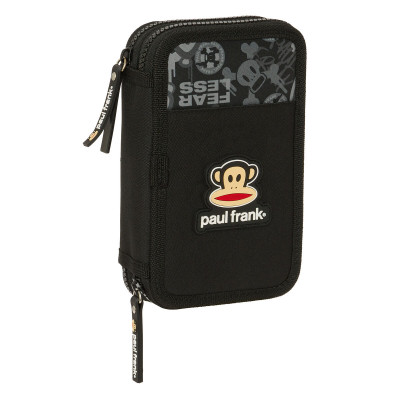 Double Pencil Case Paul Frank Join the fun Black 12.5 x 19.5 x 4 cm (2