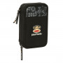 Astuccio Doppio Paul Frank Join the fun Nero 12.5 x 19.5 x 4 cm (28 Pe