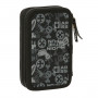 Astuccio Doppio Paul Frank Join the fun Nero 12.5 x 19.5 x 4 cm (28 Pe