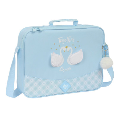 Cartable d'école Glow Lab Cisnes Bleu clair 38 x 28 x 6 cm sur la cav