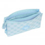 Trousse Fourre-Tout Triple Glow Lab Cisnes Bleu clair 22 x 12 x 3 cm s