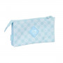 Trousse Fourre-Tout Triple Glow Lab Cisnes Bleu clair 22 x 12 x 3 cm s