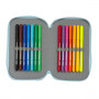 Plumier double Glow Lab Cisnes Bleu 12.5 x 19.5 x 4 cm (28 Pièces) su