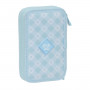 Plumier double Glow Lab Cisnes Bleu 12.5 x 19.5 x 4 cm (28 Pièces) su