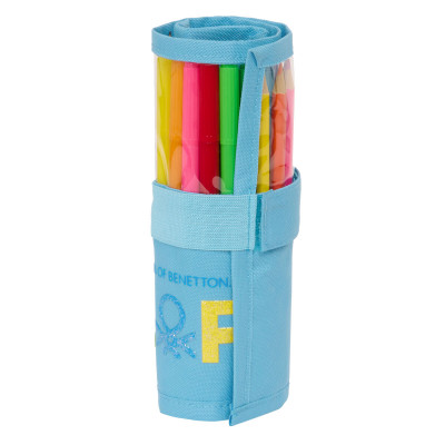 Federmäppchen Benetton Spring Einklappbar Himmelsblau 7 x 20 x 7 cm (