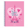 Notebook Safta Paris Pink Navy Blue A4 120 Sheets