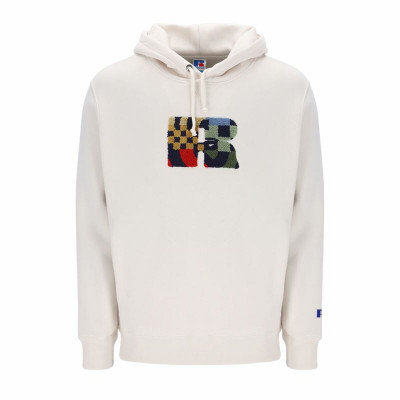 Sudadera con Capucha Hombre Russell Athletic Makie Blanco