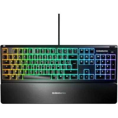Clavier mécanique SteelSeries APEX 3 Français Noir AZERTY sur la cav