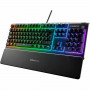 Clavier mécanique SteelSeries APEX 3 Français Noir AZERTY sur la cav