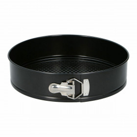 Stampo per Torte Alpina Antiscivolo Rotondo Nero Acciaio Ø 28 x 6,7 c