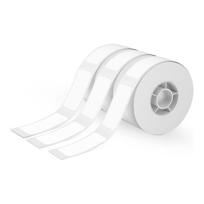 Rouleau d'Étiquettes EDM 07796 Rechange Imprimante Thermique Papier Blanc 3 Unités