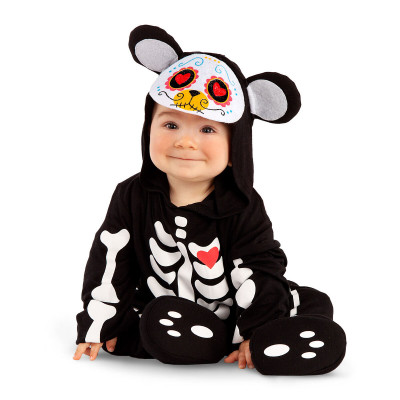 Costume for Babies My Other Me Bear Day of the dead (3 Pieces)
