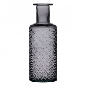 Vaso Grigio vetro riciclato 9 x 9 x 28 cm