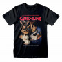 T shirt à manches courtes Gremlins Homeage Style Noir Unisexe sur la 