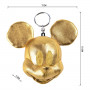 Cuddly Toy Keyring Mickey Mouse Gold