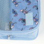 Travel Vanity Bag with Hook Stitch Blue