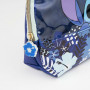 Travel Vanity Case Stitch Blue Polyurethane
