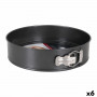 Kuchenspringform Quttin 52275 Kohlenstoffstahl Schwarz 26 cm (6 Stück