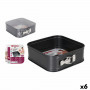 Stampo Removibile Quttin Acciaio al carbonio Nero 24 x 24 x 8 cm (6 Un