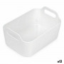 Panier Multi-usages Confortime Blanc 33 x 23,5 x 15,4 cm (12 Unités) 
