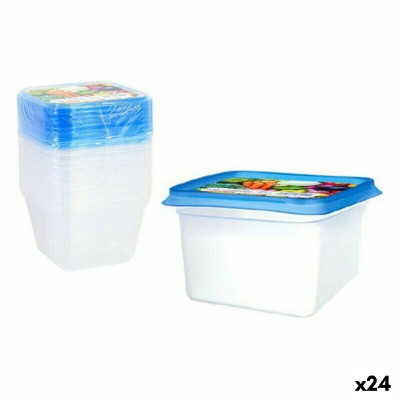 Set of 9 lunch boxes Privilege 49792 550 ml 12 x 12 x 7,5 cm (24 Units