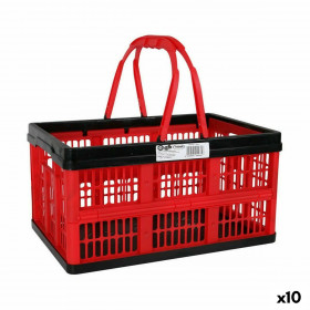 Scatola Pieghevole con Manici Tontarelli Voilà 16 L Rosso 39 x 25,5 x