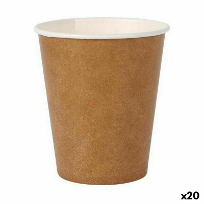 Set de Verres Algon Produits à usage unique papier kraft 12 Pièces 2