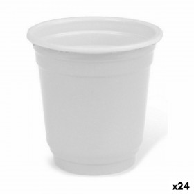 Ensemble de Verres à Liqueur Algon Réutilisable Blanc Plastique 36 P